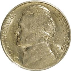 1942-D 5C D Over Horizontal D AU55 PCGS. PCGS Popu