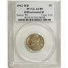 Image 3 : 1942-D 5C D Over Horizontal D AU55 PCGS. PCGS Popu