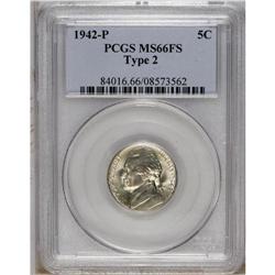 1942-P 5C Type Two MS66 Full Steps PCGS. PCGS Popu