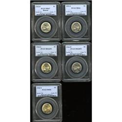 1943-P 5C MS67 PCGS. Ex: Benson 1943-S MS66FS PCGS; 19