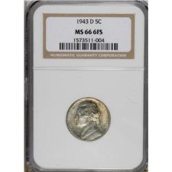 1943-D 5C MS66 Full Steps NGC. NGC Census: (1032/6