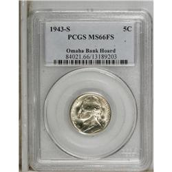1943-S 5C MS66 Full Steps PCGS. Ex: Omaha Bank Hoa