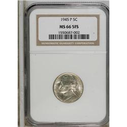 1945-P 5C MS66 Full Steps NGC. NGC Census: (36/2).