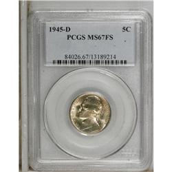 1945-D 5C MS67 Full Steps PCGS. PCGS Population (6
