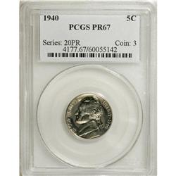 1940 5C Reverse of 1940 PR67 PCGS. PCGS Population