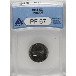 1941 5C PR67 ANACS. NGC Census: (114/0). PCGS Populati
