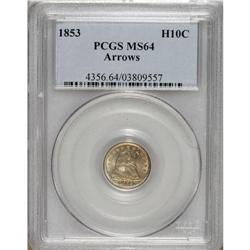 1853 H10C Arrows MS64 PCGS. PCGS Population (138/7