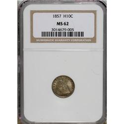 1857 H10C MS62 NGC. NGC Census: (144/884). PCGS Po