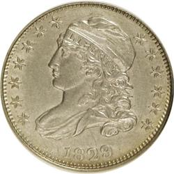 1829 10C Small 10C--Cleaned, Scratched--ANACS. AU53 De