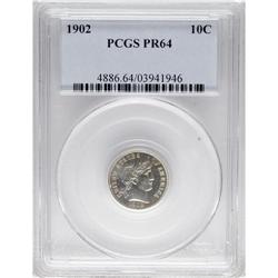 1902 10C PR64 PCGS. PCGS Population (60/35). NGC C
