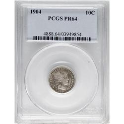 1904 10C PR64 PCGS. PCGS Population (66/52). NGC C