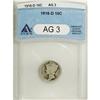 Image 1 : 1916-D 10C AG3 ANACS. NGC Census: (454/696). PCGS