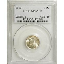 1919 10C MS65 Full Bands PCGS. PCGS Population (12