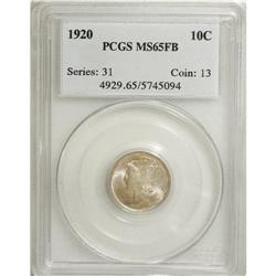 1920 10C MS65 Full Bands PCGS. PCGS Population (15