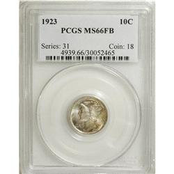 1923 10C MS66 Full Bands PCGS. PCGS Population (14