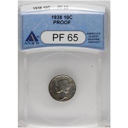 1938 10C PR65 ANACS. NGC Census: (872/1530). PCGS