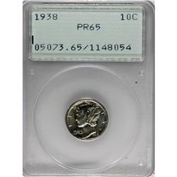 1938 10C PR65 PCGS. PCGS Population (808/768). NGC