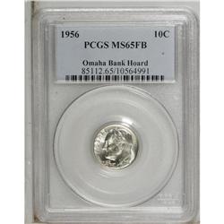 1956 10C MS65 Full Bands PCGS. Ex:Omaha Bank Hoard