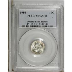 1956 10C MS65 Full Bands PCGS. Ex: Omaha Bank Hoar