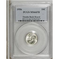 1956 10C MS66 Full Bands PCGS. Ex:Omaha Bank Hoard