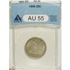Image 1 : 1854 25C Arrows AU55 ANACS. NGC Census: (74/544).