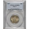 Image 1 : 1917 25C Type One AU58 Full Head PCGS. PCGS Popula