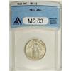 Image 3 : 1923 25C MS63 ANACS. NGC Census: (121/739). PCGS Popul