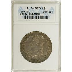 1809 50C --Cleaned--ANACS. AU50 Details. NGC Census: (5