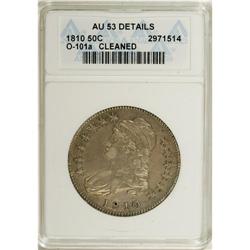 1810 50C --Cleaned--ANACS. Au53 Details. NGC Census: (7