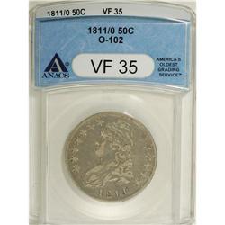 1811/10 50C VF35 ANACS. O-102. NGC Census: (17/120