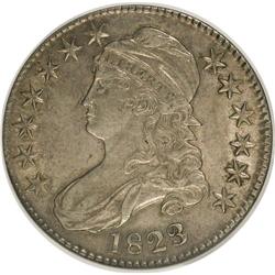 1823 50C ( ) AU55 NGC. O-105. NGC Census: (130/628). P