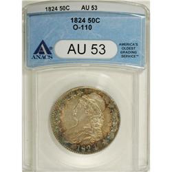 1824 50C AU53 ANACS. O-110. NGC Census: (70/840).