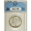 Image 1 : 1827 50C Square Base 2 AU55 ANACS. O-106. NGC Cens