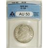 Image 3 : 1828 50C Curl Base 2, No Knob AU50 ANACS. O-120. NGC C
