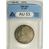 Image 1 : 1828 50C Curl Base 2, No Knob AU53 ANACS. O-107. N