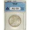 Image 1 : 1828 50C Curl Base 2, No Knob AU55 ANACS. O-115. N