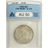 Image 1 : 1836 50C Lettered Edge AU50 ANACS. O-110. NGC Cens