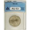 Image 1 : 1853 50C Arrows and Rays AU53 ANACS. NGC Census: (