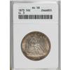 Image 1 : 1873 50C Closed 3, No Arrows AU58 ANACS. NGC Censu