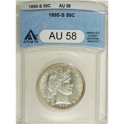 1895-S 50C AU58 ANACS. NGC Census: (20/138). PCGS