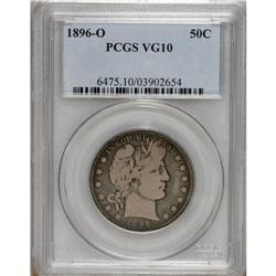 1896-O 50C VG10 PCGS. PCGS Population (5/58). NGC