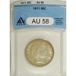 1911 50C AU58 ANACS. NGC Census: (58/332). PCGS Po