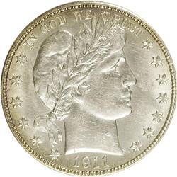 1911-D 50C AU58 ANACS. NGC Census: (12/138). PCGS Popu