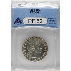 1894 50C PR62 ANACS. NGC Census: (48/396). PCGS Po