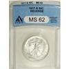 Image 1 : 1917-S 50C Reverse MS62 ANACS. NGC Census: (224/46