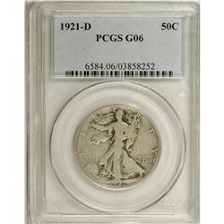 1921-D 50C G6 PCGS. PCGS Population (77/561). NGC