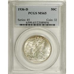 1936-D 50C MS65 PCGS. PCGS Population (914/330). N
