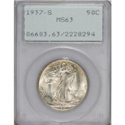 1937-S 50C MS63 PCGS. PCGS Population (222/1658).