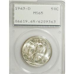 1943-D 50C MS65 PCGS. PCGS Population (2571/1542).
