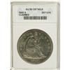 Image 1 : 1843 $1 --Cleaned--ANACS. AU55 Details. NGC Census: